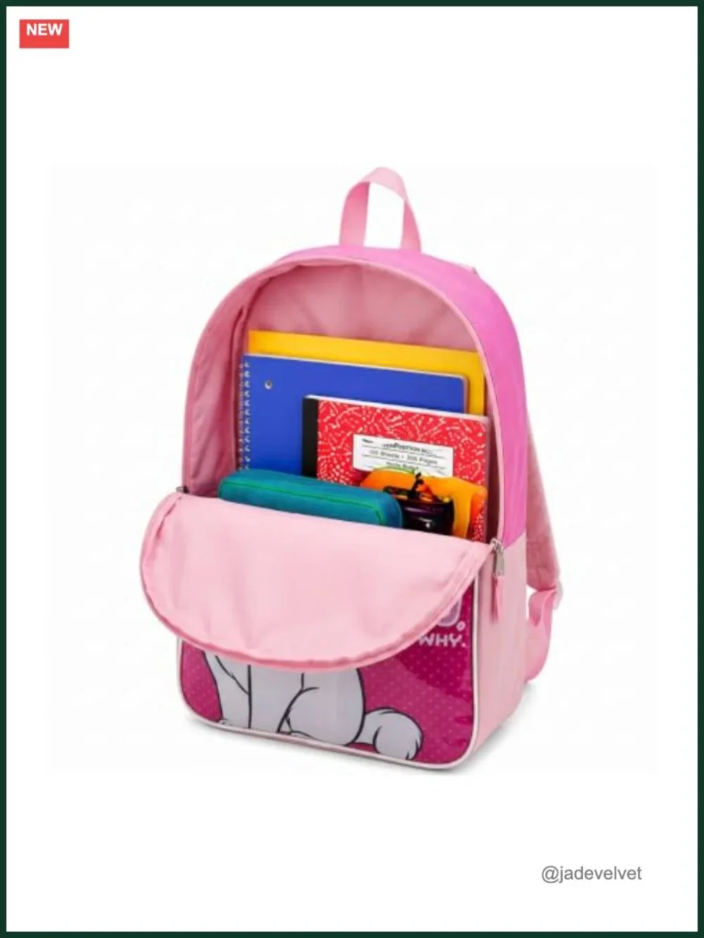Kids Backpack with Padded Straps & Zip Compartment - 15 Inch